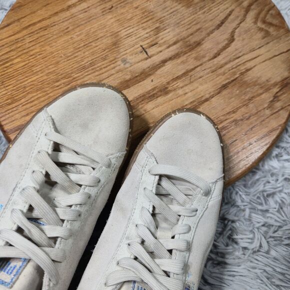 Puma Classic Suede Kids Size 6.5C Tan Spackled Gum Soles Lace Up LowTop Shoes - Picture 11 of 12